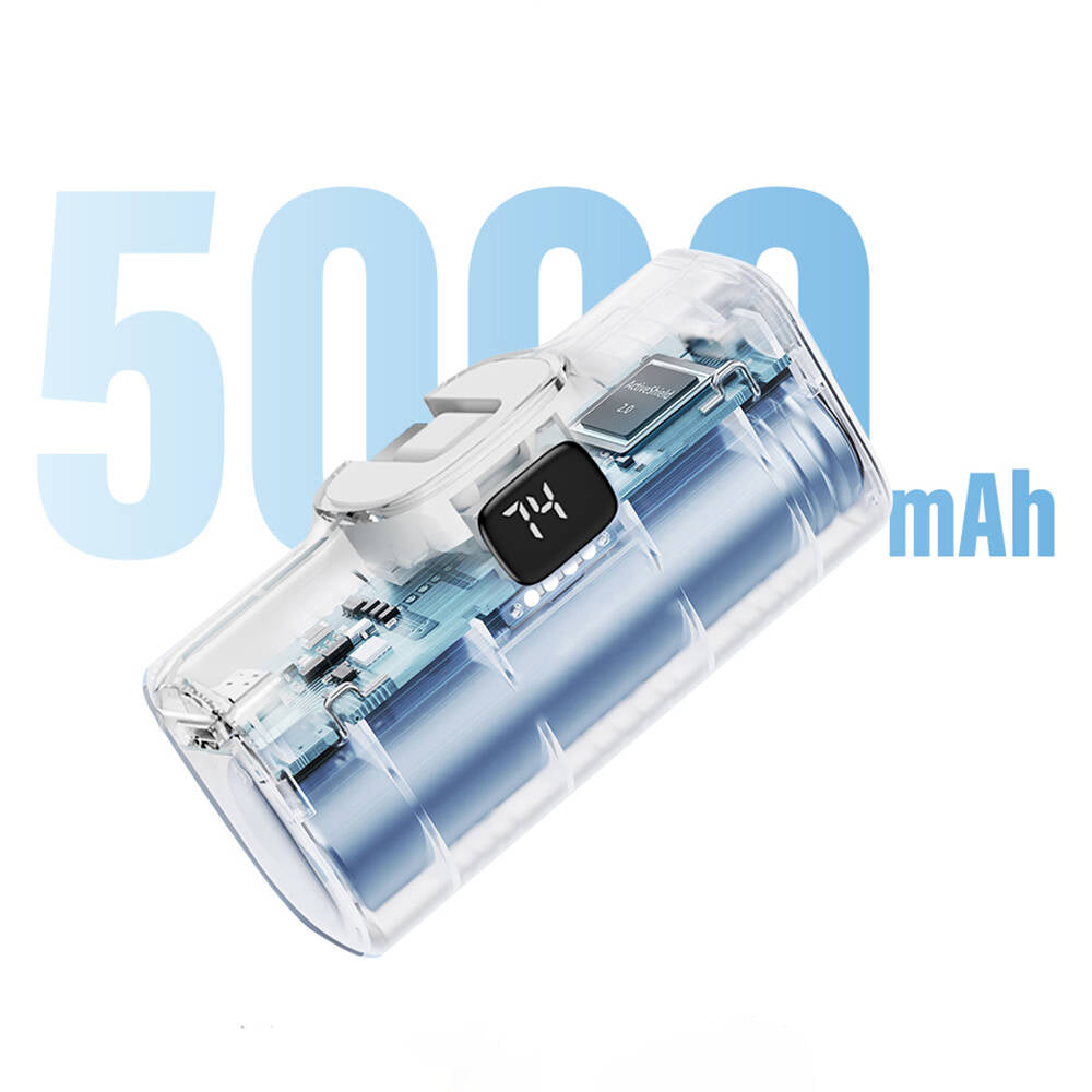 Wiwu Wi-P017 Capsule Serisi 2in1 Mini Taşınabilir Standlı Type-C Powerbank 5000mAh Wiwu Wi-P017 Capsule Serisi 2in1 Mini Taşınabilir Standlı Type-C Powerbank 5000mAh